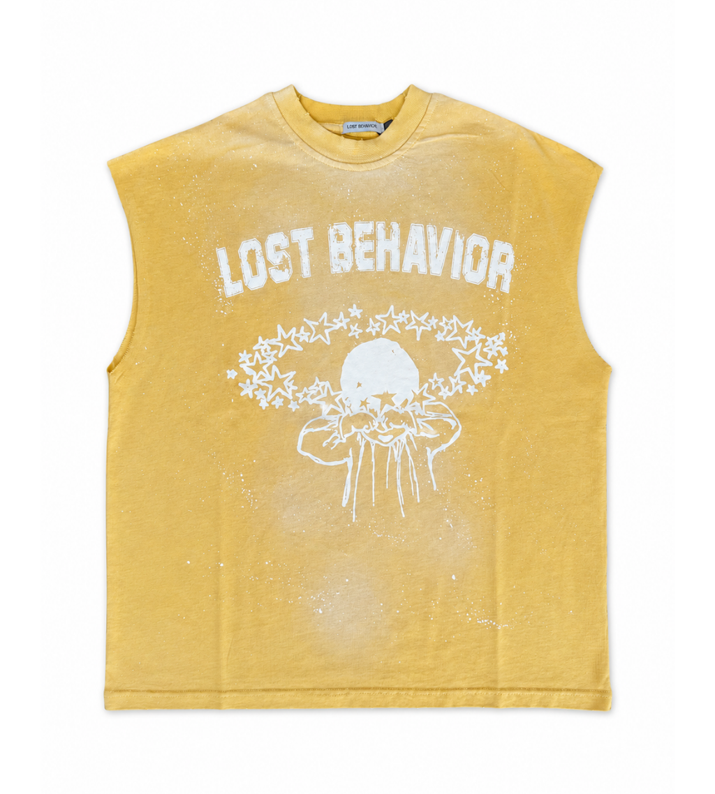 No Sleeve Washed Yellow