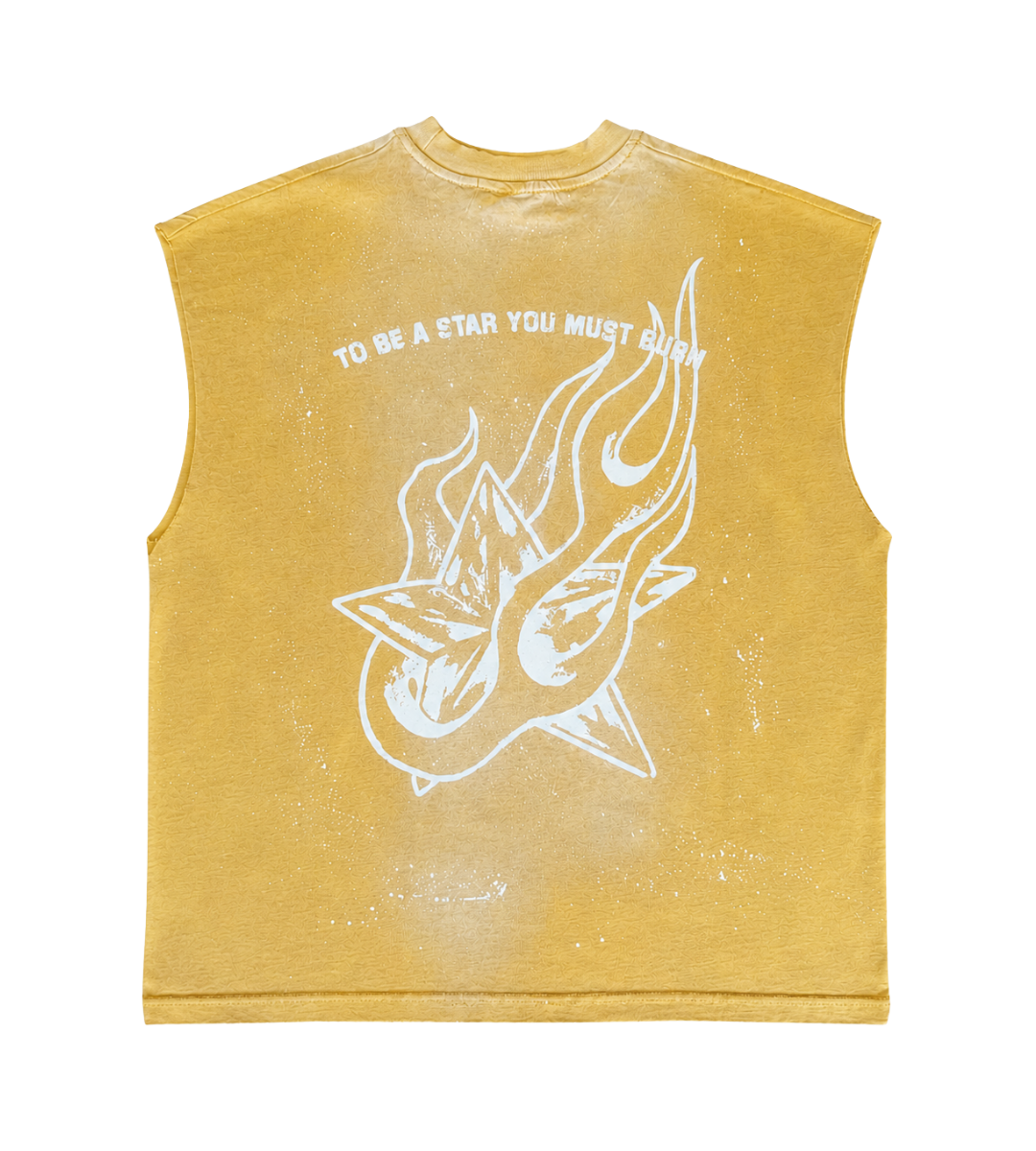 No Sleeve Washed Yellow