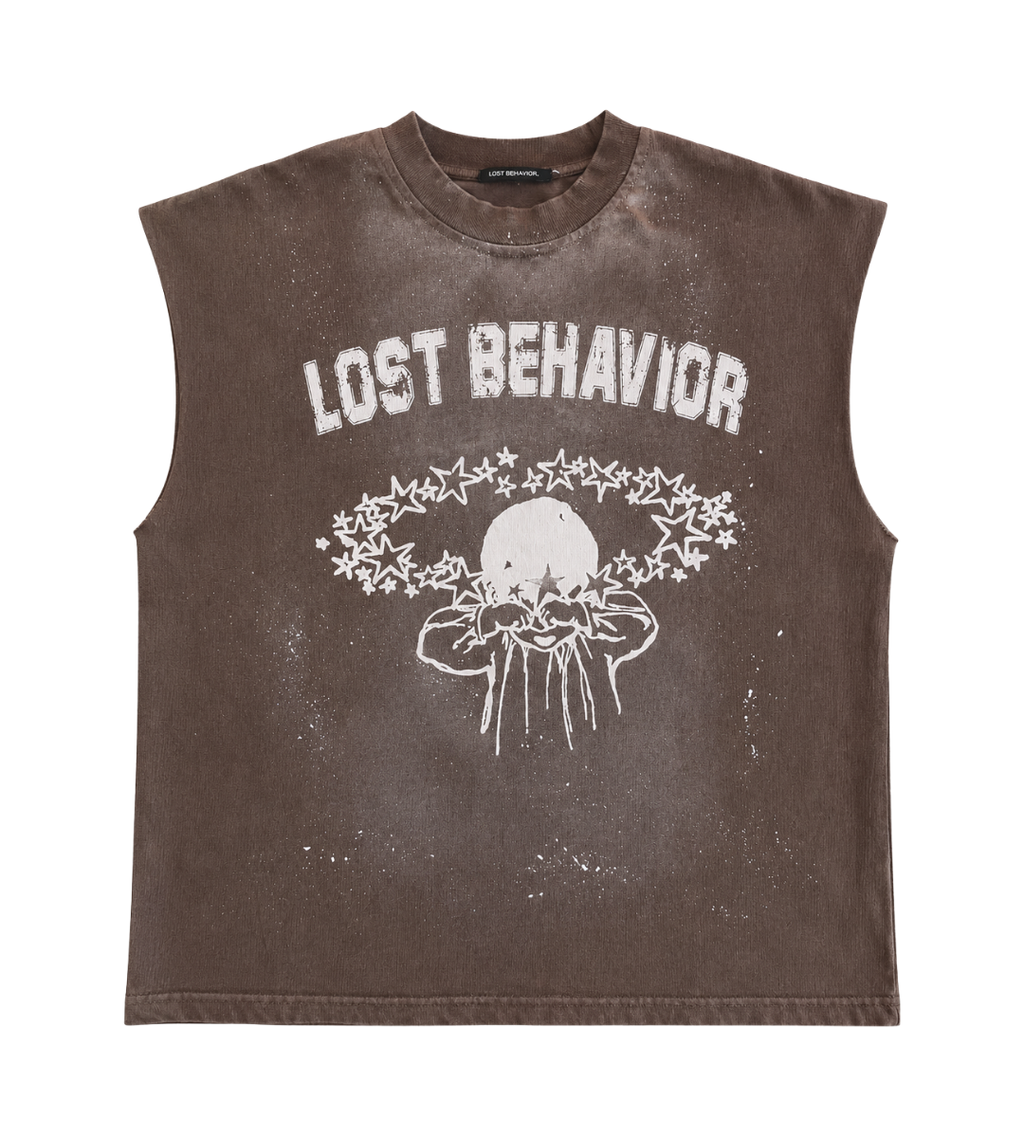 No Sleeve Washed Brown