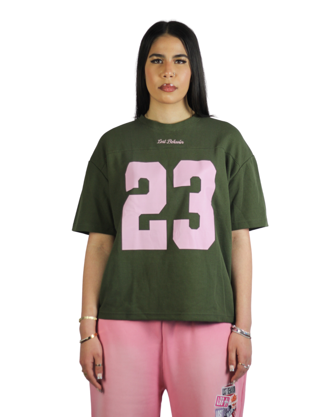 Waffle Jersey Green