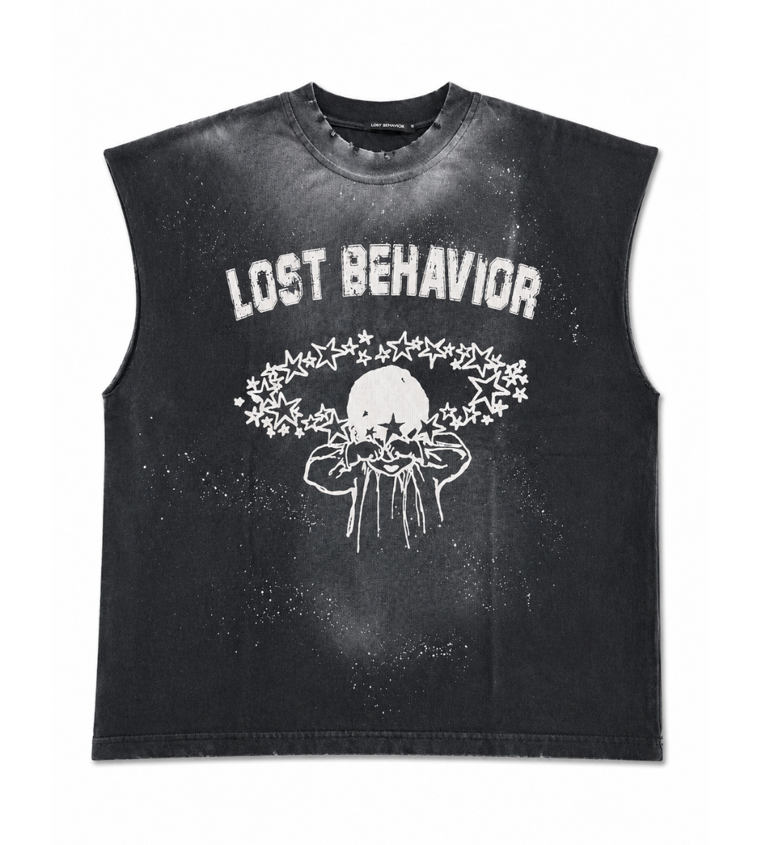 No Sleeve Washed Black