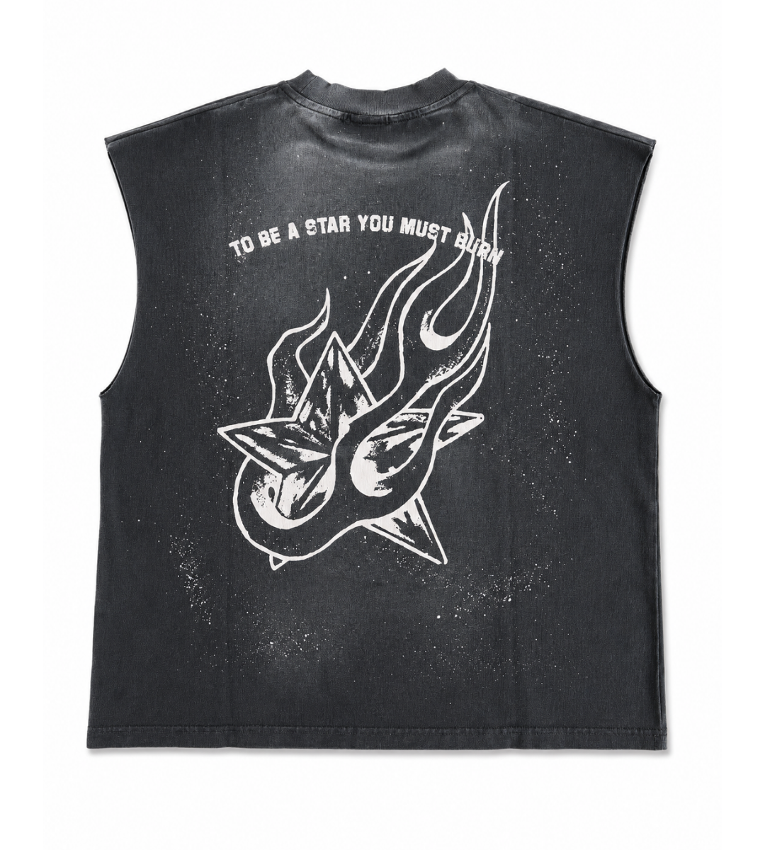 No Sleeve Washed Black
