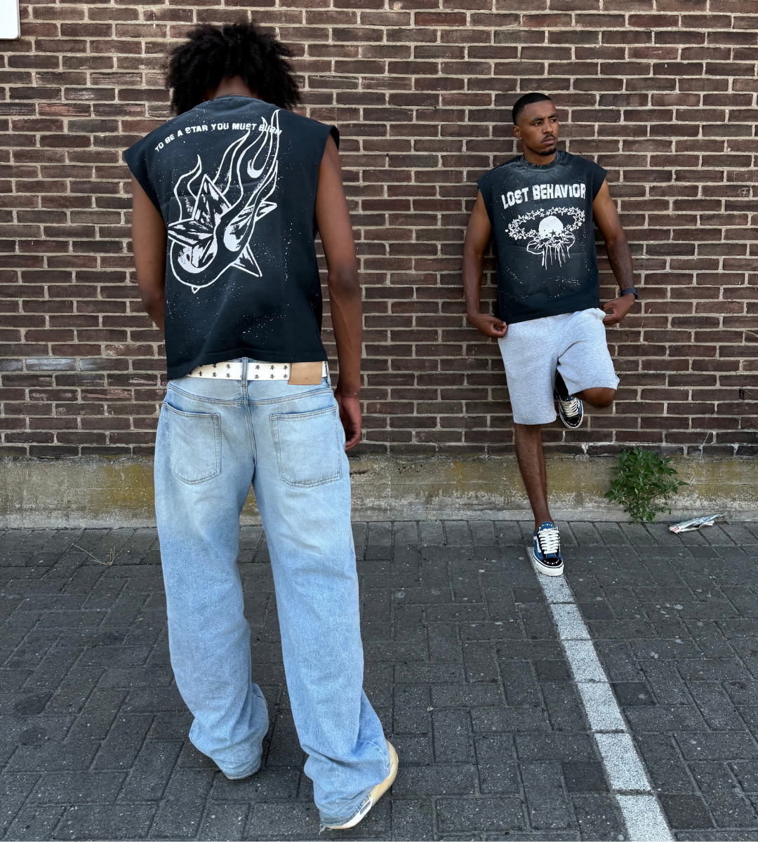 No Sleeve Washed Black